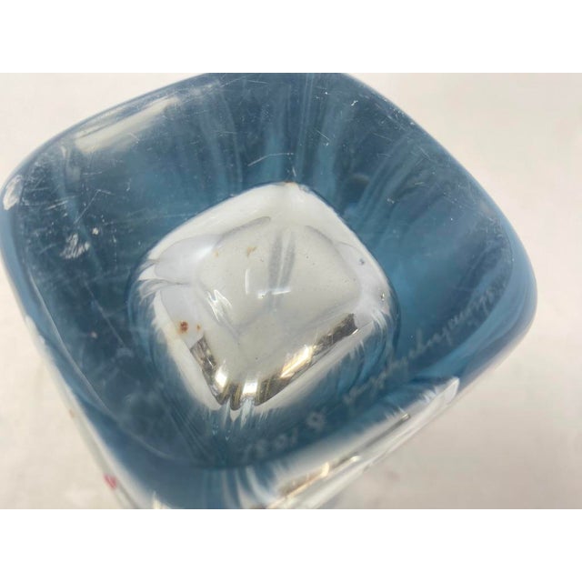 1960s 1960s 10.5" Strömbergshyttan Swedish Art Glass "Sommerso" Vase, Model 1031 For Sale - Image 5 of 10
