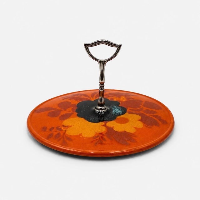 Pop Floral Cheese Board, 1970s For Sale - Image 9 of 9