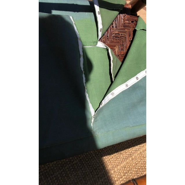 Mid 19th Century Faux- Bamboo Side Chairs With Natural Rush Seats - a Pair For Sale In San Francisco - Image 6 of 8