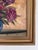 Textile Vintage Original Floral Oil Painting, Signed Flower Art For Sale - Image 7 of 16