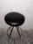 Black Vintage Industrial Stool, 1950 For Sale - Image 8 of 8
