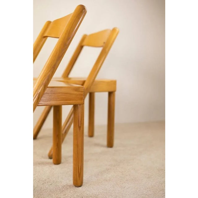 Pair of rare chairs designed by Roberto Pamio and Renato Toso in 1972 for Stilwood. A real fine-tuning of the chair...