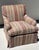 Custom English Club Chair and Ottoman From the Collection of Anthony P. Browne For Sale - Image 4 of 5