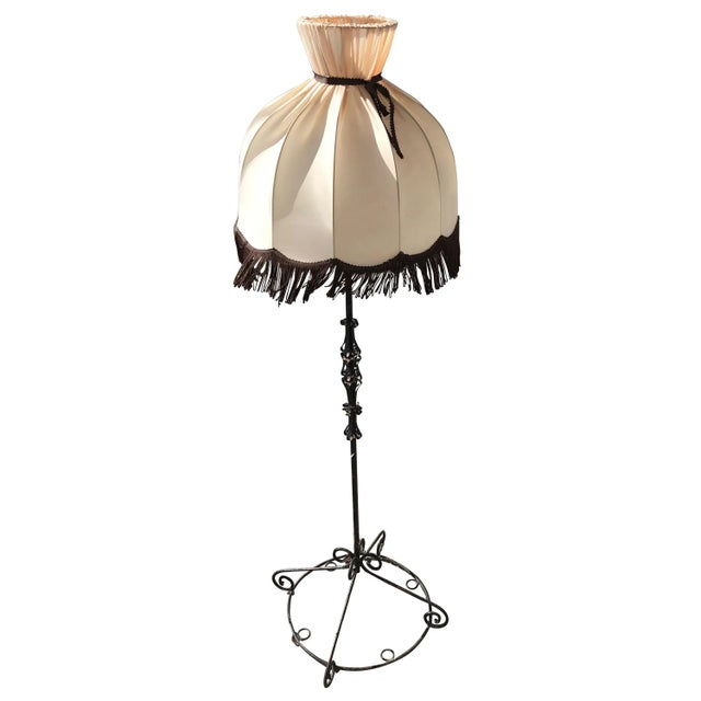 Wrought Iron Floor Lamp, 1950s For Sale - Image 8 of 8
