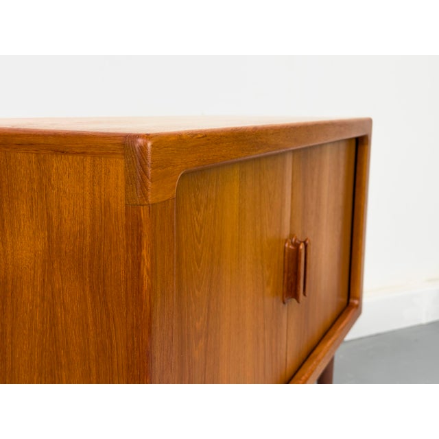 Brown Danish Teak Sideboard with Tambour Doors from CFC Silkeborg, 1970s For Sale - Image 8 of 18