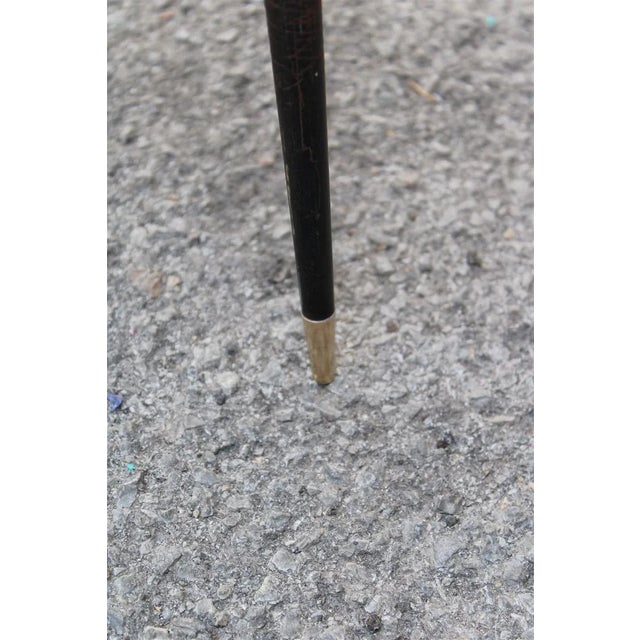 Italian Metal, Brass, and Prints Coffee Table, 1950s For Sale - Image 4 of 12