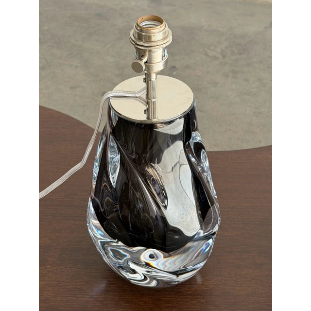 Purple 1960s Porta Romana Obsidian Swirl Lamps - Pair For Sale - Image 8 of 15