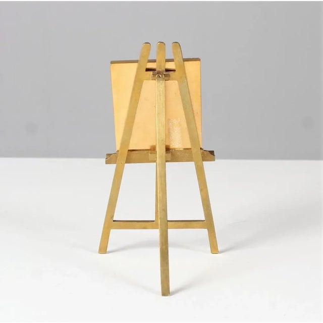 Antique Picture Frame with Brass Easel, 1800s For Sale - Image 3 of 8