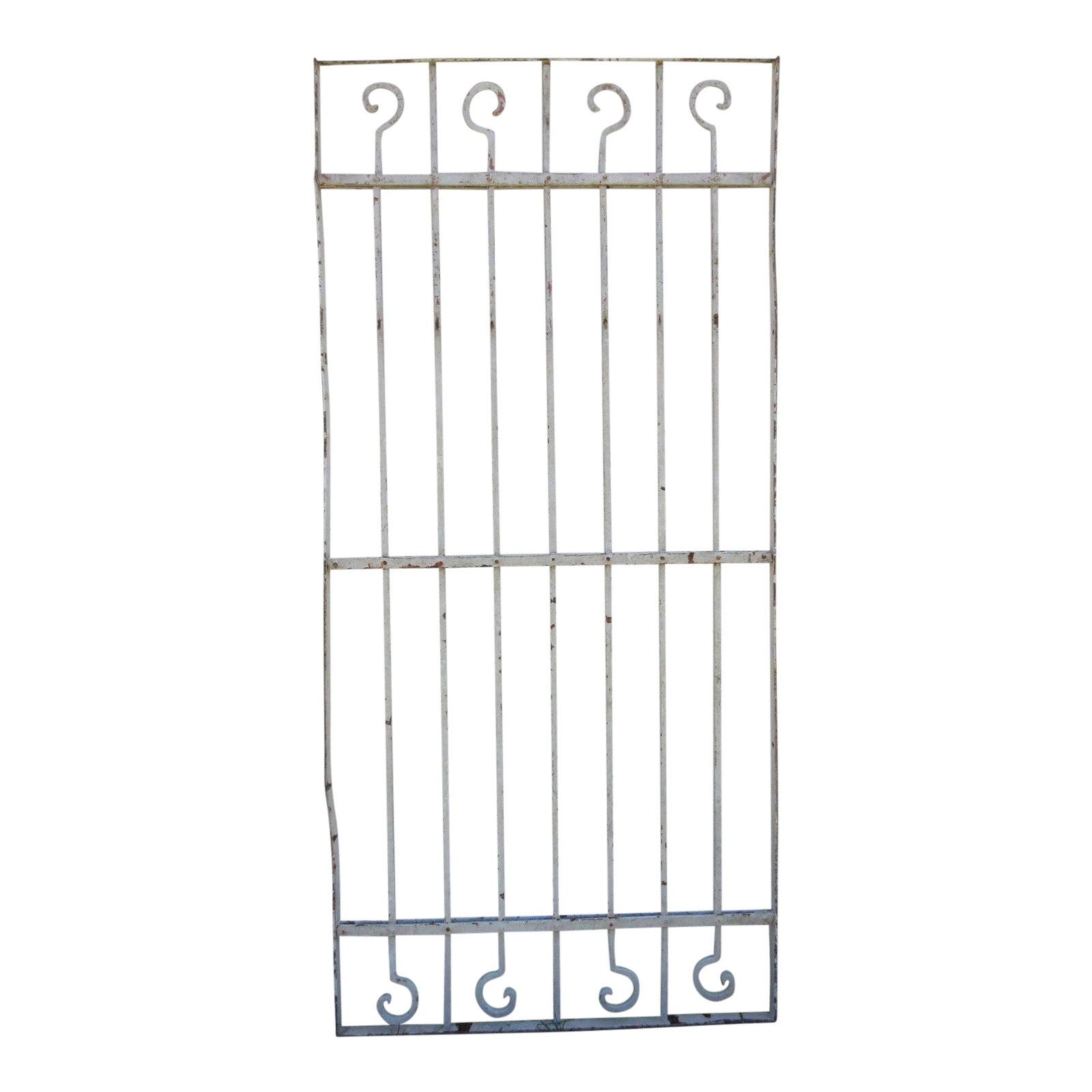 Antique Victorian Iron Gate Architectural Salvage Door | Chairish