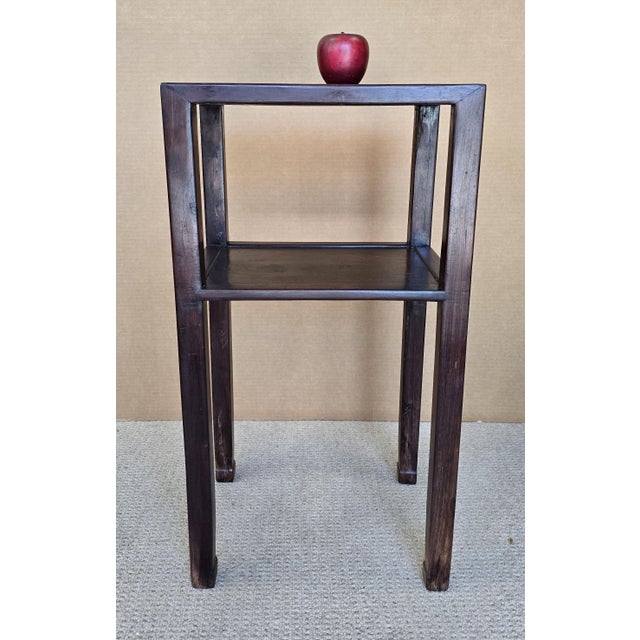 This lovely and sturdy stand is made with pegged joints. It retains the original warm patina.