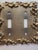 Vintage American Tack 1967 Brass Casted Floral Light Switch Covers, Gold Switch Plate For Sale In Charleston - Image 6 of 9