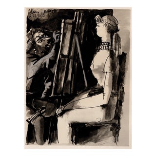 Pablo Picasso, The Painter and his Model, Heliogravure, 1954 For Sale