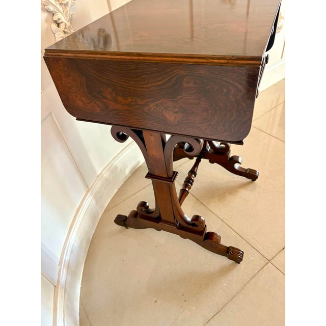 Wood Antique William IV Rosewood Lamp Table, 1830s For Sale - Image 7 of 15
