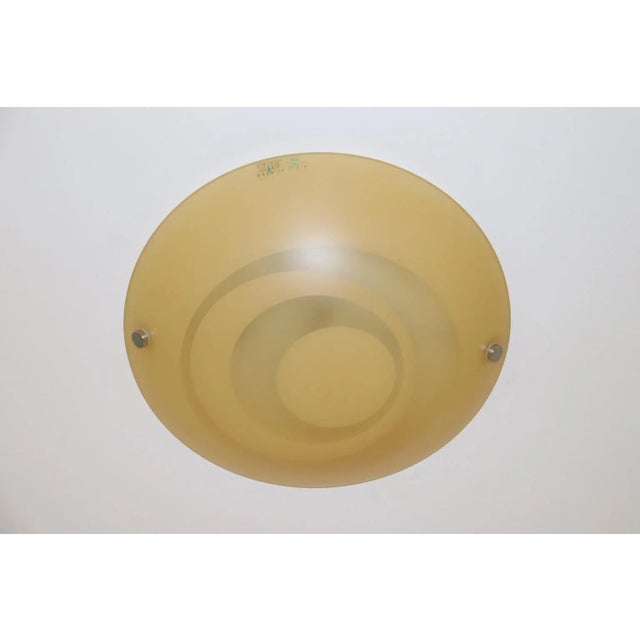 Giro Modern Murano Ceiling Lamp Amber Glass For Sale - Image 9 of 10