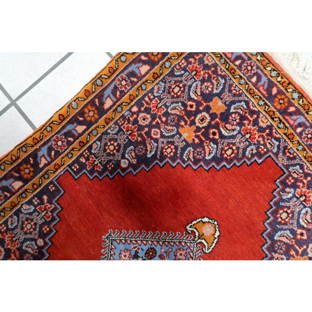 1950s, Handmade Vintage Persian Bidjar Rug 2.2' X 2.8' For Sale - Image 9 of 10