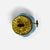 Glass Antique Eapg Light Blue Milk Glass Miniature Oil Lamp Brass Burner For Sale - Image 7 of 7