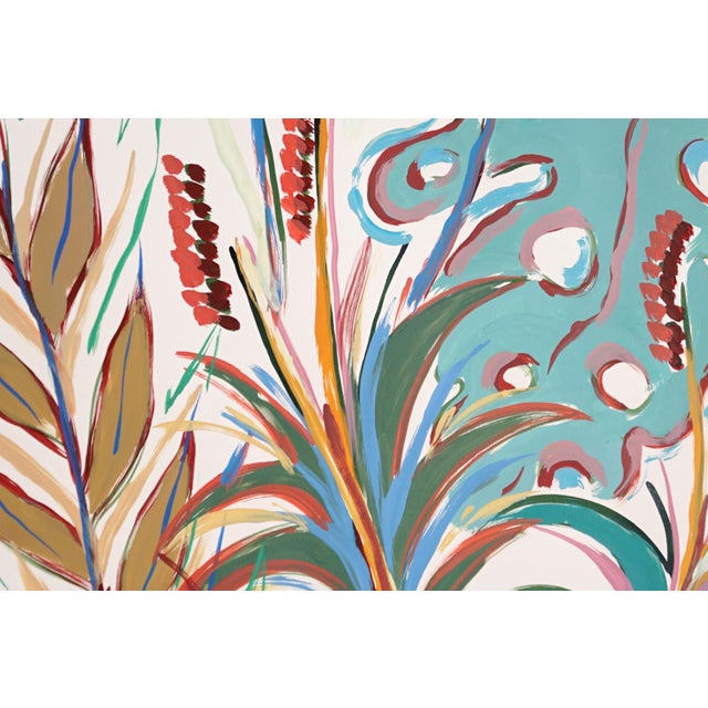 Paper 2025, Tropical Garden, Illustration Style Still Life on Watercolor Paper, Acrylic Paint on Watercolor Paper by Romina Milano For Sale - Image 7 of 14