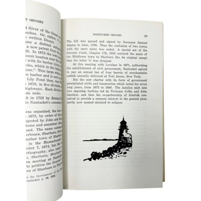 Paper Signed Nantucket Odyssey Emil F Guba 1965 Hardcover Nantucket History For Sale - Image 7 of 12
