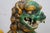 2 Chinese Green Sancai Glazed Porcelain Foo Dog Guardian Lion Statues 12" For Sale - Image 18 of 18