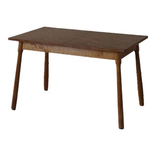 Danish Desk or Extendable Dining Table in Birch by Philip Arctander, 1940s For Sale