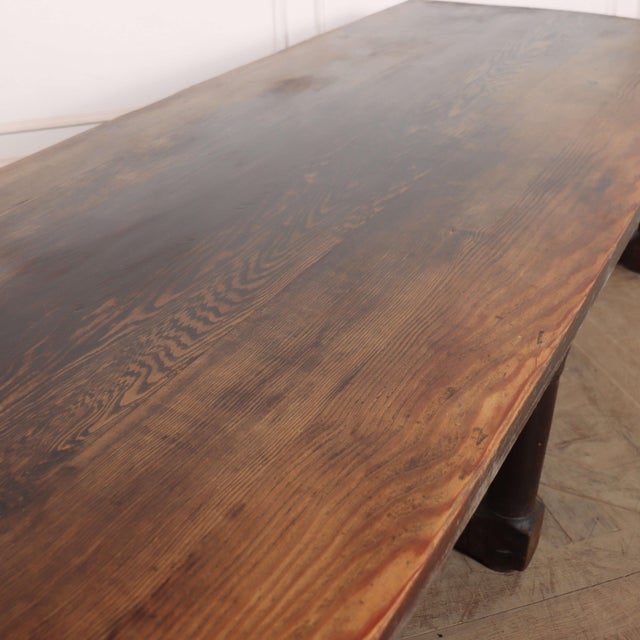 Wood Large English Coffee Table For Sale - Image 7 of 8