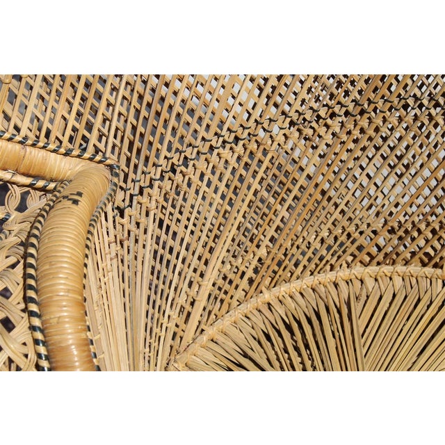 Mid-Century Modern Large Italian Ornamental Peacock Chair, 1950 For Sale - Image 3 of 18