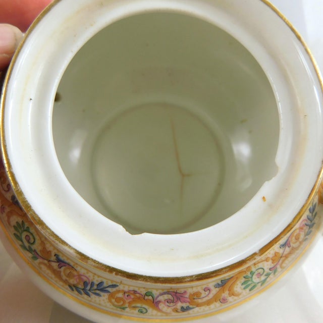 1900s Bernardaud Limoges Chocolate Pot, Teapot and Sugar & Creamer Set - Set of 4 For Sale - Image 9 of 14