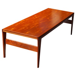 Mid-Century Danish Extendable Coffee Table in Teak by Illum Wikkelso for Koefoeds Mobelfabrik, 1960s For Sale