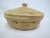 Alaskan Native small woven coil basket with lid. Possibly of the Tlingit Tribe, circa late 1800's to early 1900's....