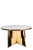 Modern Modern Gold Waterfall Marble Top Dining Table For Sale - Image 3 of 5