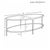 Brass Matthew Izzo Home Brando Antique Brass Two Tier Oval Coffee Table With Glass Tops For Sale - Image 8 of 9