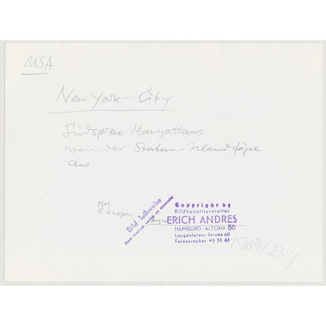 Silver Gelatin Print by Erich Andres, ca 1950. Andres was born 1905 in Germany and passed away 1992. He started his career...