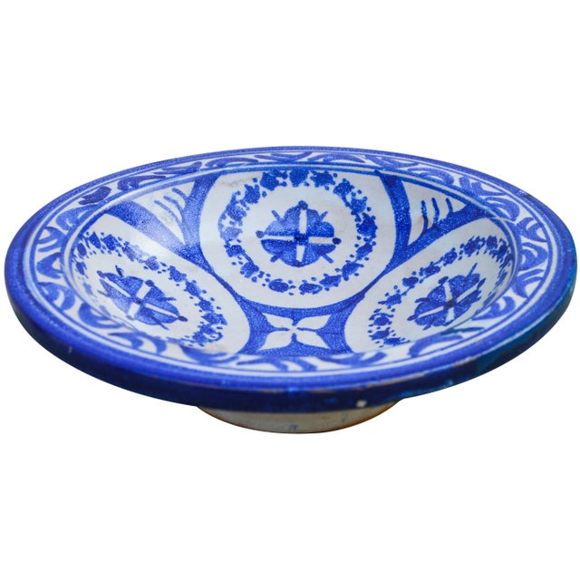 Moorish Ceramic Plate W/ Motif For Sale - Image 4 of 10