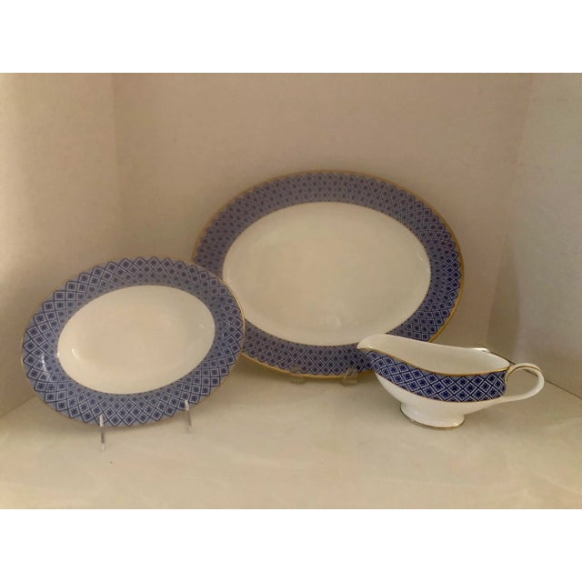 Waterford Waterford Fitzpatrick Blue Serving Set 3 Piece For Sale - Image 4 of 10