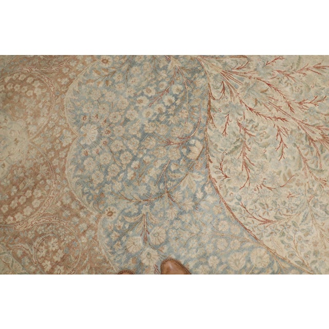 Antique Zabihi Collection Persian Kerman Carpet For Sale - Image 11 of 12