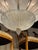 Early 21st Century Murano Frost Glass Leaf Flush Mount Chandelier For Sale - Image 5 of 7