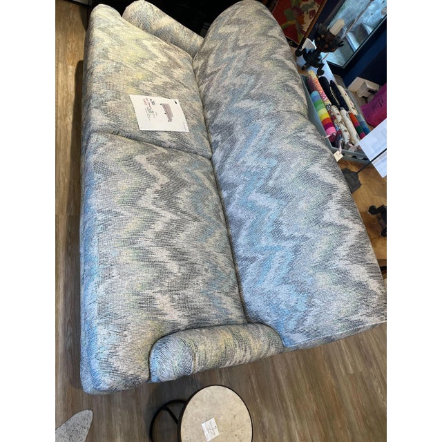 Contemporary Lee Industries Flamestitch Sofa For Sale - Image 3 of 5