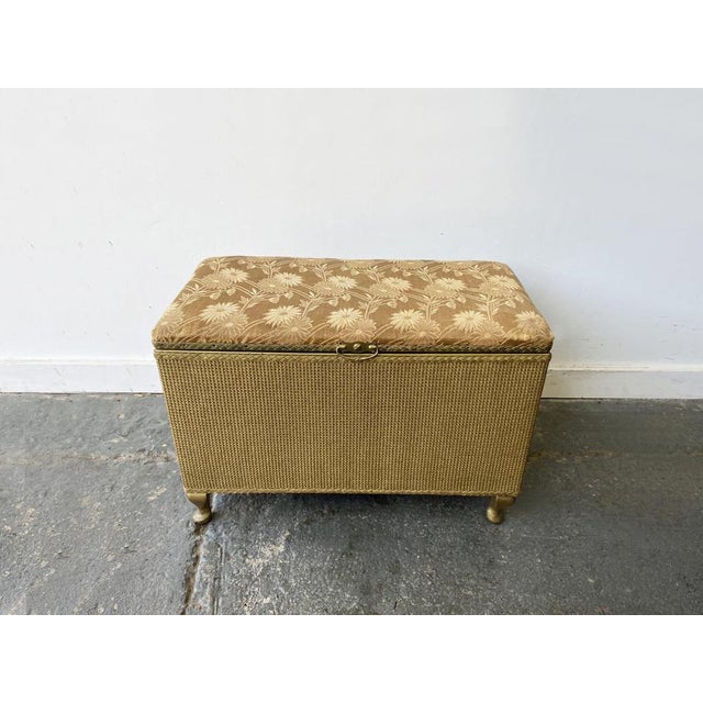 Vintage Blanket Box or Ottoman from Lloyd Loom, 1950s For Sale - Image 9 of 11