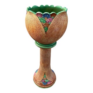 1930’s Weller Patra Jardiniere Flower Pot For Sale
