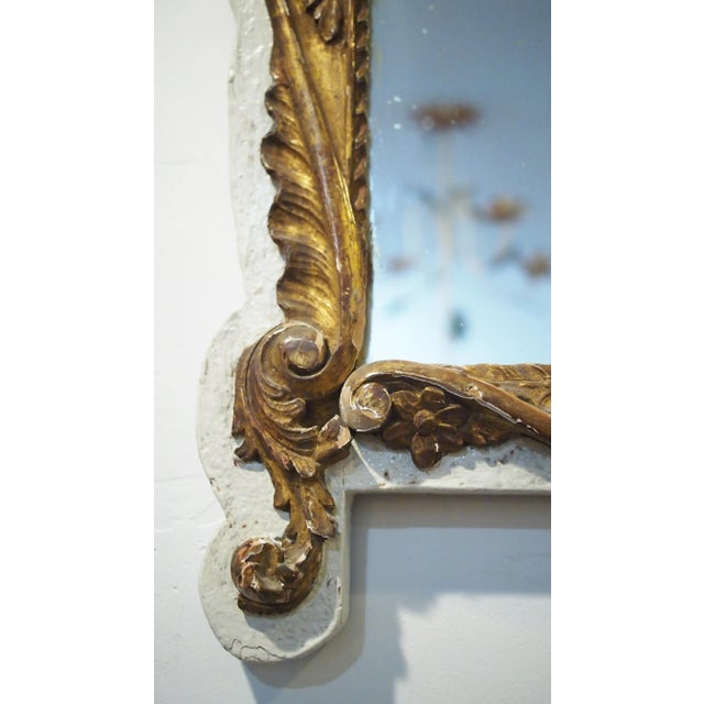 Regence Style Creme Paint and Gilded Mirror For Sale In New Orleans - Image 6 of 7