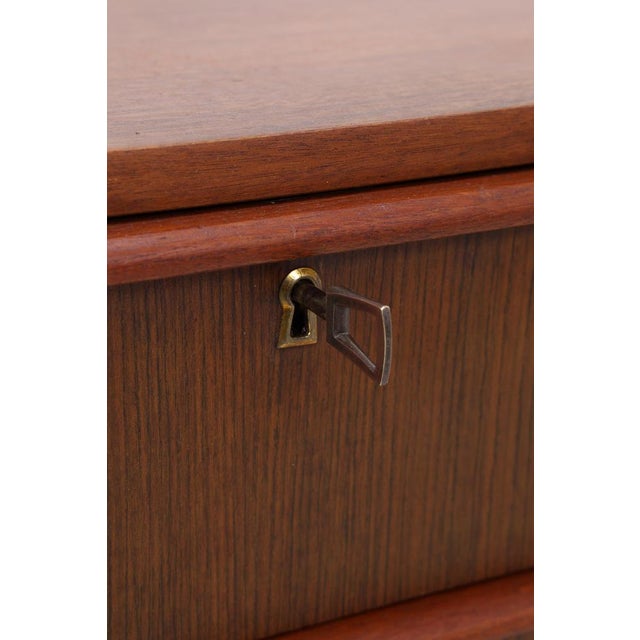 Mid-Century Teak Chest of 4 Drawers, 1960s For Sale - Image 11 of 14