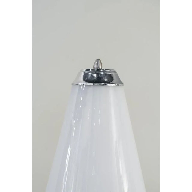 Comp-Shaped Table Lamp in Steel and Glass, 1960s For Sale - Image 3 of 7