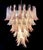 Italian Pink and White Petal Chandeliers, Murano, Set of 2 For Sale - Image 9 of 18