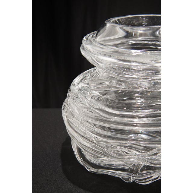 Drop Honey Vase in Crystal Glass, 1990s For Sale - Image 4 of 9