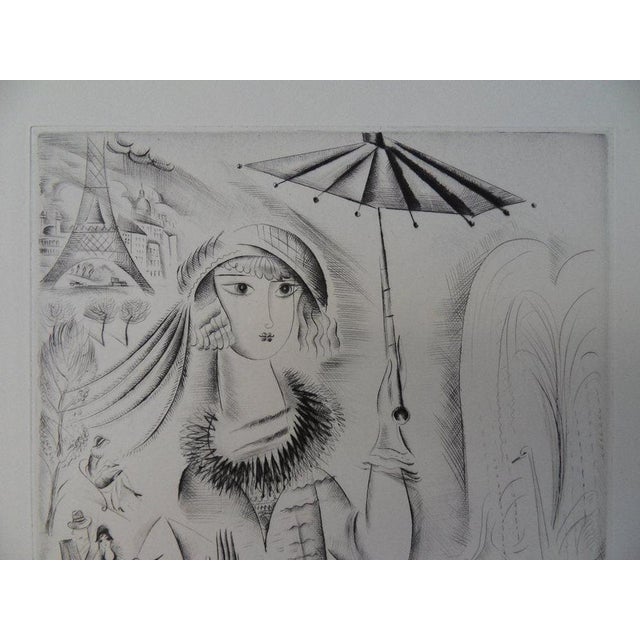 Modern Mily Possoz, Jeune fille à l'ombrelle, Etching For Sale - Image 3 of 7