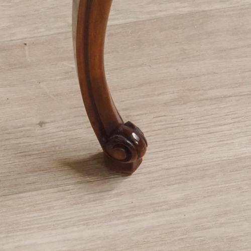 1920s French Side Table with Glass Top For Sale - Image 5 of 12