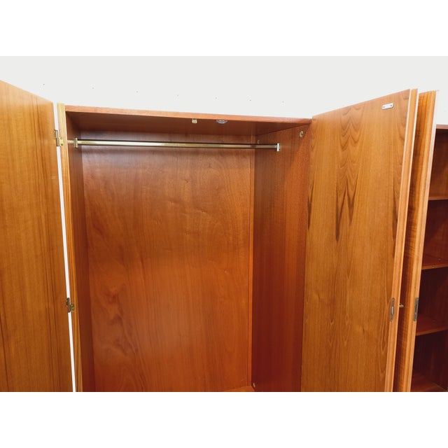 Vintage Teak and Metal Wardrobe, 1960s For Sale - Image 15 of 16