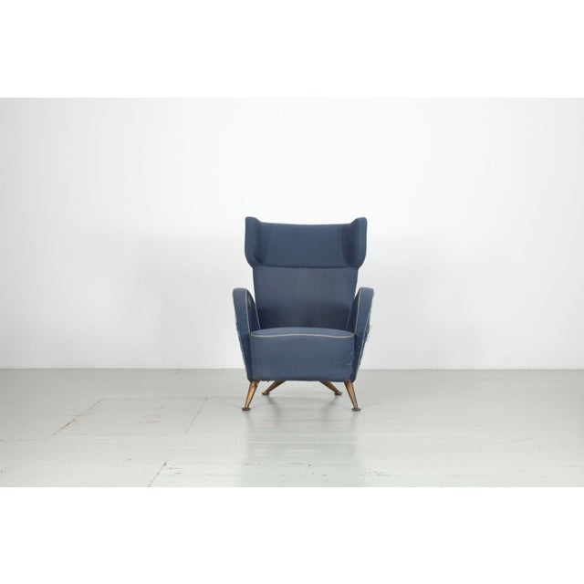 Armchair from the first-class compartment of the Italian express train ETR 300 "Settebello" (built in 1952), designed by...