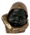 Art Deco Baby Head Sculpture by C Van Wijk, 1930s For Sale