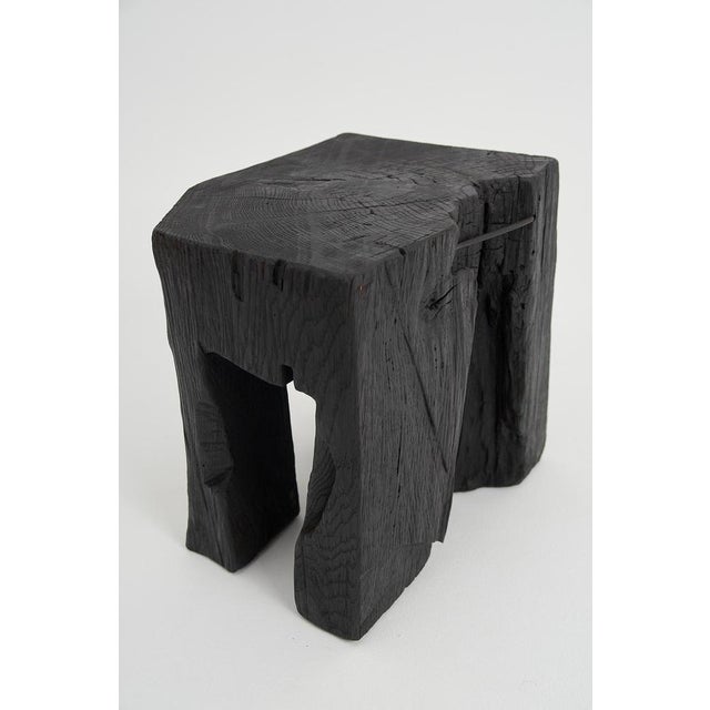 Early 21st Century Rustic Sculptural Side Table by Logniture For Sale - Image 5 of 15
